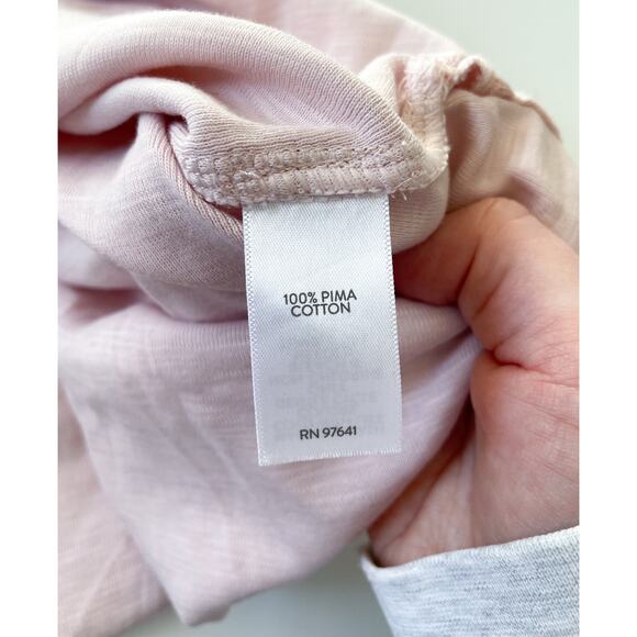 Women's J. Jill Scoop Neck Short Sleeve Tee Pink Pima Cotton Size 2X - Picture 5 of 7